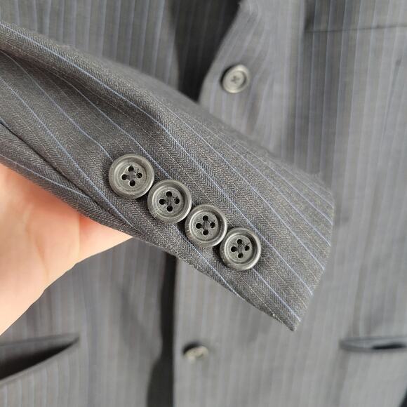 Burberry Pin Stripe Multi Pocket Jacket 44R - Picture 4 of 9